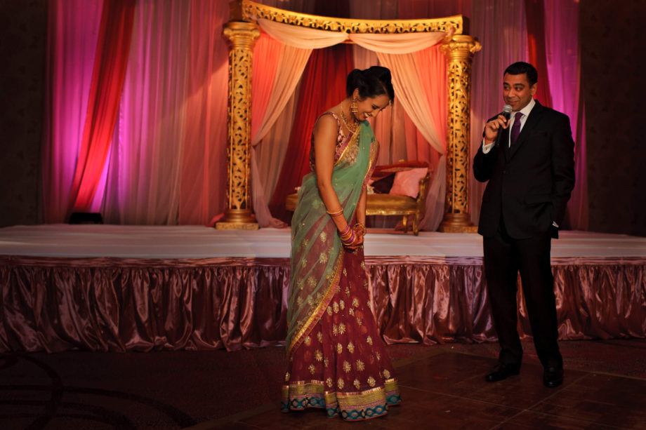 bride groom speech Indian wedding reception