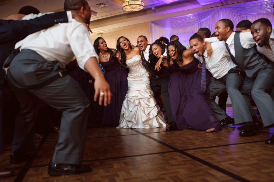 bride groom Texas A&M Aggie war hymn dance wedding reception