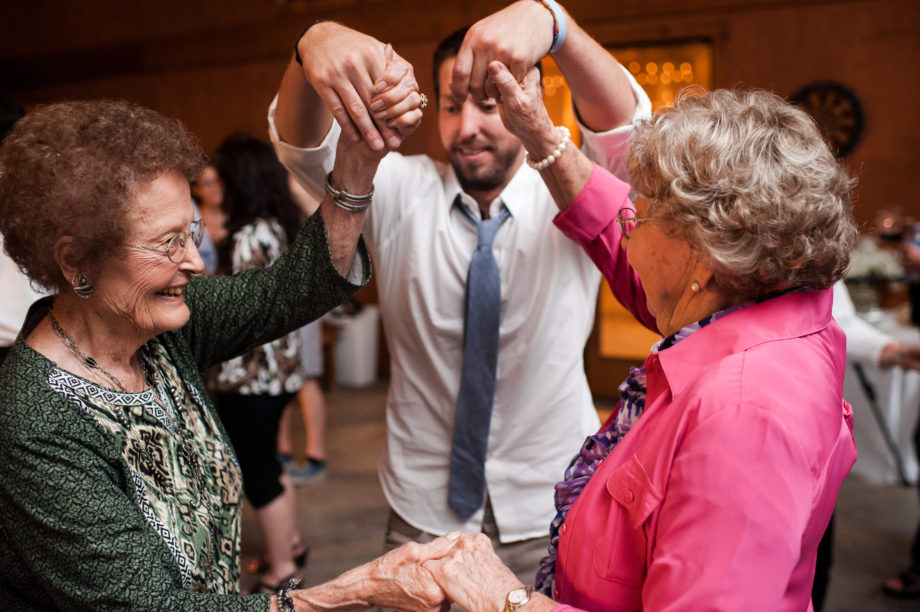 groom grandmothers dance wedding reception
