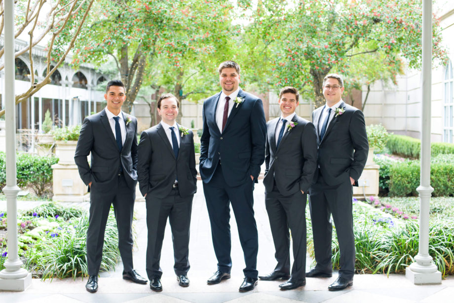 groomsmen groom portrait wedding Crescent Hotel Dallas