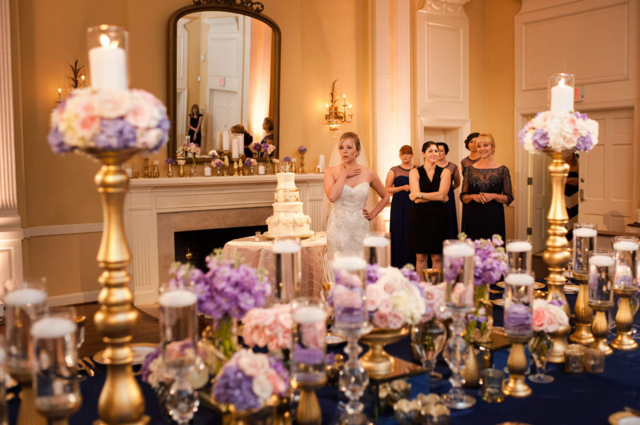 bride breathless reaction wedding details Arlington Hall Dallas